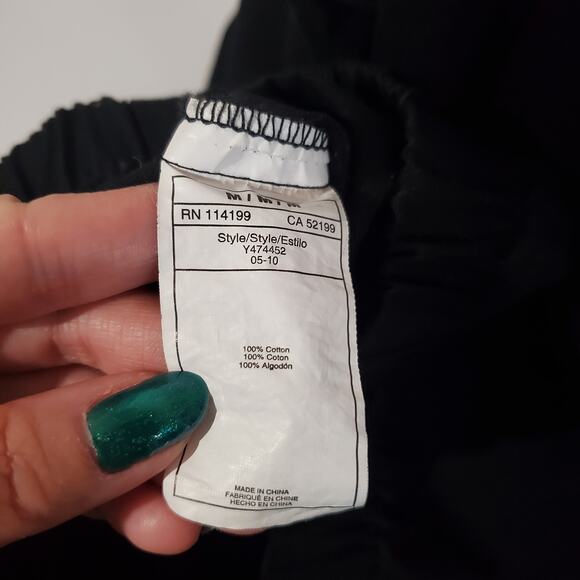 Roxy Vtg Y2K Hooded Batwing Dolman 3/4 Sleeve Zip Jacket Womens Size M Black - Picture 7 of 9